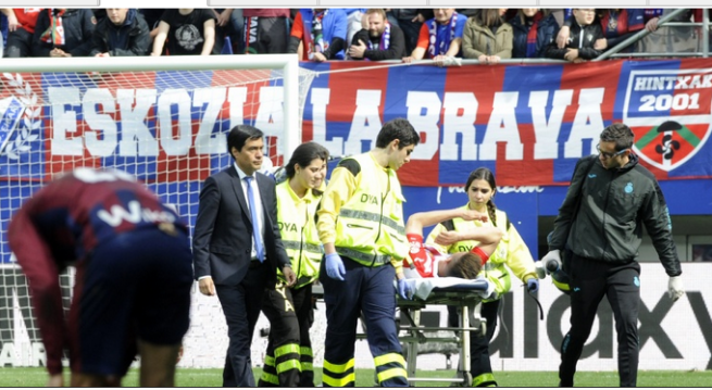 埃瓦尔1-1西班牙人 官方：西班牙人宣布杜阿尔特左膝受伤