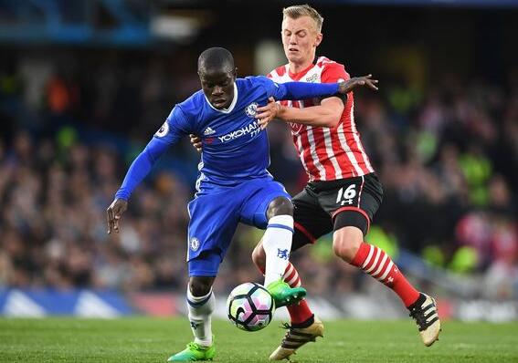 切尔西4-2南安普顿 坎特：没有队友我不会拿到最佳球员