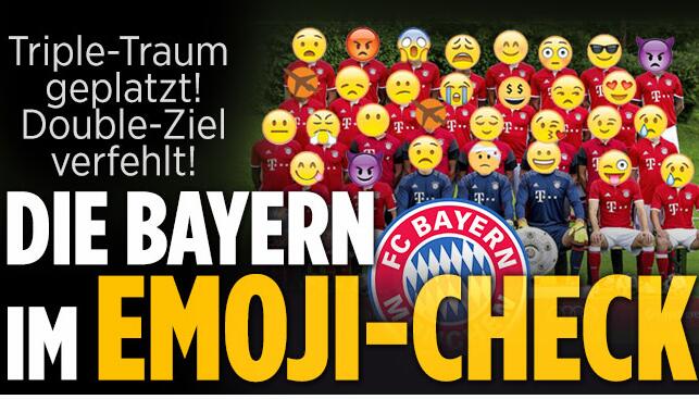 德国媒体恶搞拜仁全家福 一人一表情说明一切