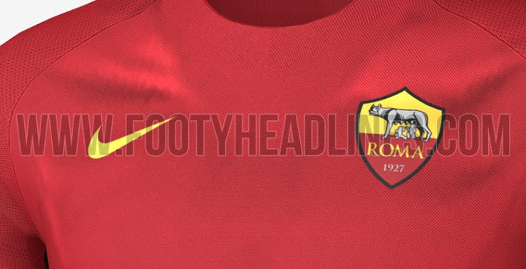 世界级权威足球装备情报网站Footy Headlines近日公布了罗马2017-18赛季主场球衣谍照，这款球衣将在7月底正式发布和出售。