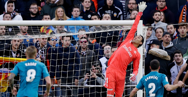 瓦伦西亚1-4皇马 纳瓦斯:永不放弃