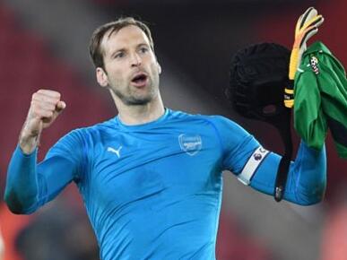 南安普顿0-2阿森纳 切赫：这场零封体现了球队防守端的进步