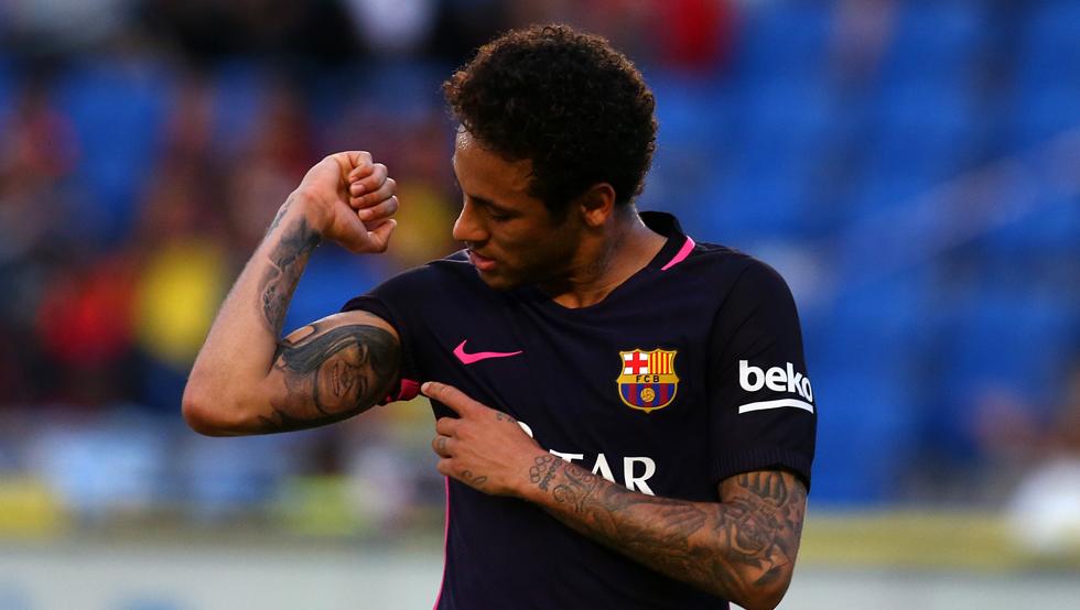 在本轮西甲的一场比赛中，巴萨客场4-1大胜拉斯帕尔马斯，巴西前锋内马尔在比赛中大放异彩，上演帽子戏法。赛后，内马尔解释了自己的庆祝动作。