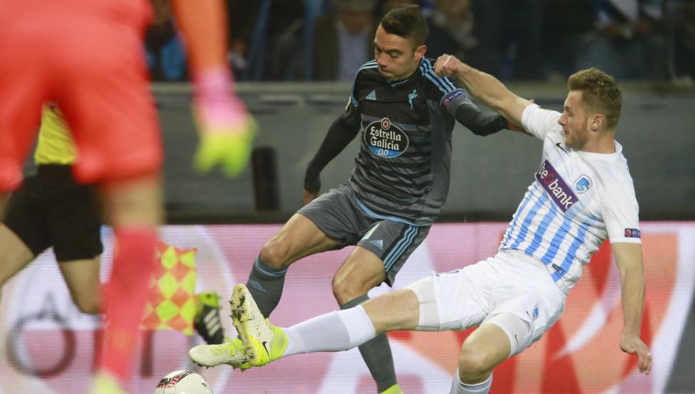 在欧联杯1/4决赛次回合的一场比赛中，塞尔塔客场1-1战平亨克，以总比分4-3淘汰对手晋级四强，赛后，塞尔塔的当家前锋阿斯帕斯接受了媒体的采访。