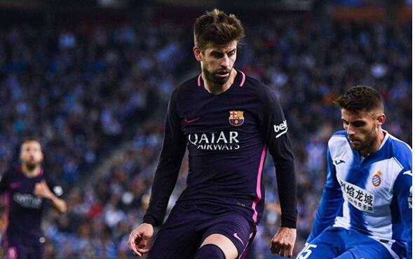 西班牙人0-3巴萨 皮克：皇马有可能在任何球场丢分