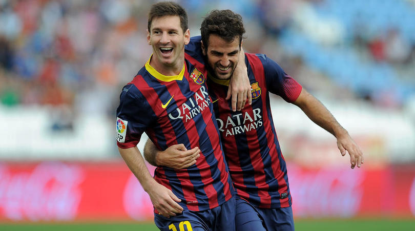 切尔西中场球员法布雷加斯称赞了梅西一直保持谦逊，尽管小跳蚤已经取得了伟大的成就。