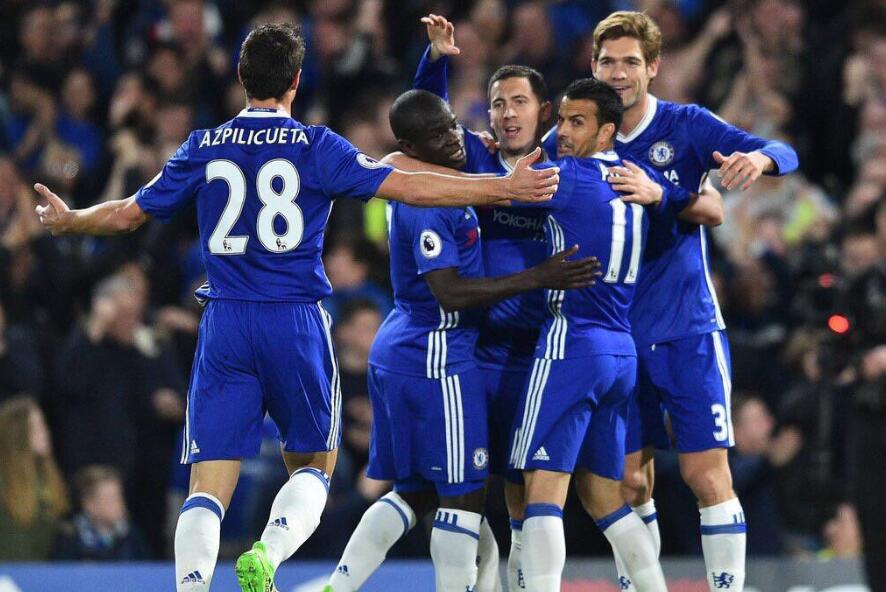 切尔西2-1曼城，孔蒂：阿扎尔本场比赛的表现无与伦比