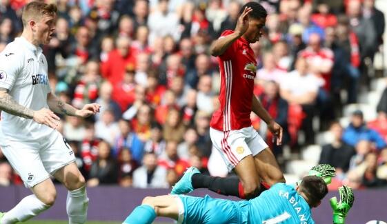 曼联1-1斯旺西 克莱门特：拉什福德的跳水让我们很愤怒