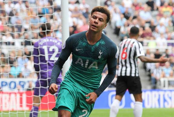 纽卡斯尔联1-2热刺 费尔通亨阿里建功