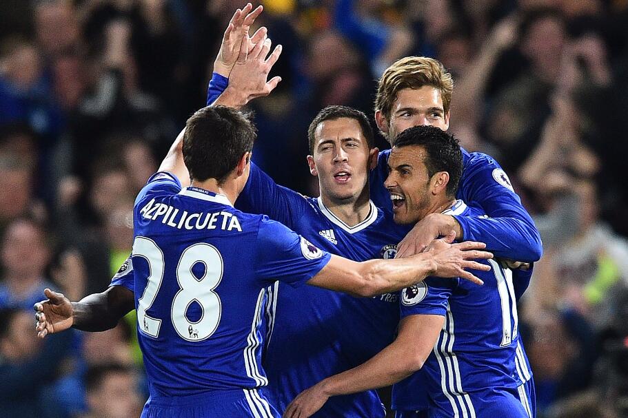 切尔西2-1曼城，阿扎尔梅开二度 8.7分获得全场最高评分