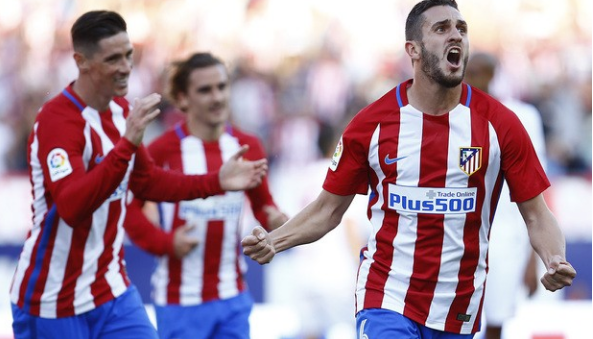 马竞3-1塞维利亚 科克：赛季一开始目标就是争三 现在优势很大