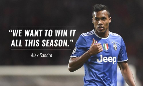 尤文图斯边后卫阿莱士-桑德罗在接受采访时表示，他们会保持专注，努力赢得一切。