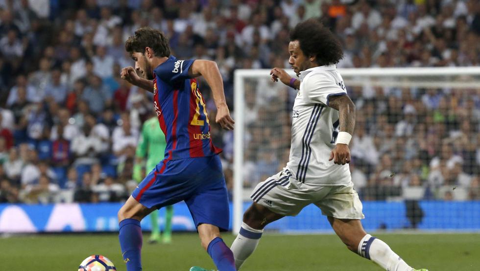 在西甲第33轮的一场比赛中，巴塞罗那客场3-2力克皇家马德里，赛后，巴萨的西班牙中场罗贝托接受了媒体的采访。