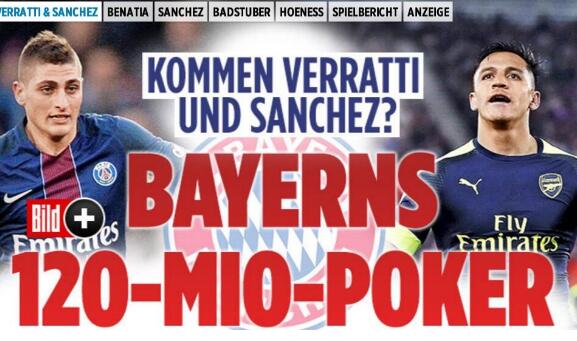 莱比锡VS拜仁 德媒：巴黎中场维拉蒂想加盟拜仁