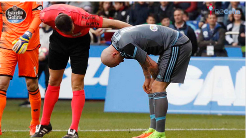 拉科0-1塞尔塔 官方：塞尔塔前锋圭德蒂右膝内侧韧带扭伤