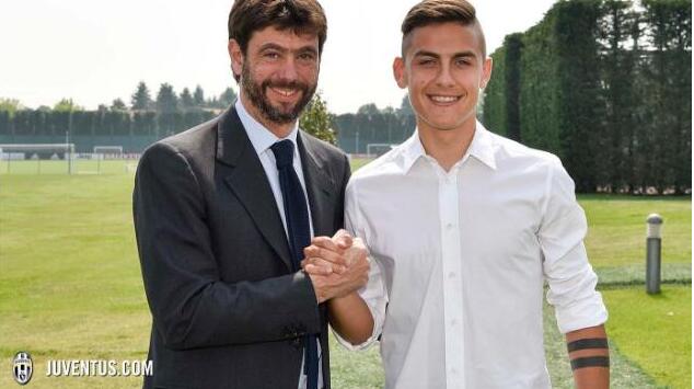 官方：尤文图斯正式与迪巴拉续约5年