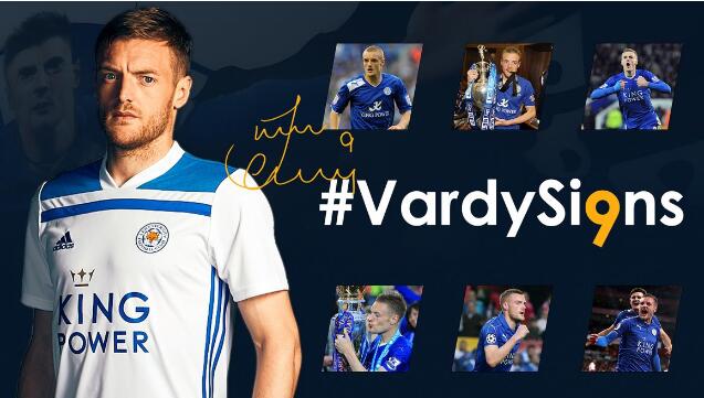 官方：莱斯特城与瓦尔迪续约到2022年