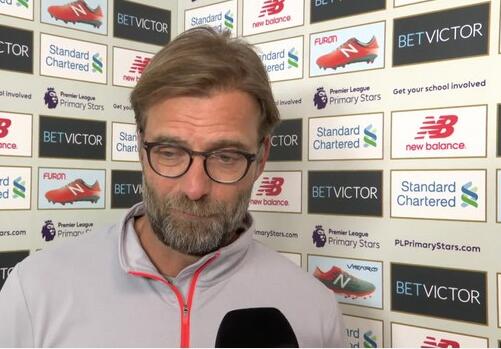 利物浦1-2水晶宫 克洛普：球队表现并不好 裁判还漏判点球