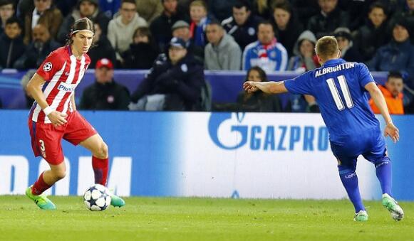 西班牙人VS马竞 官方：马竞右后卫菲利普右手骨折