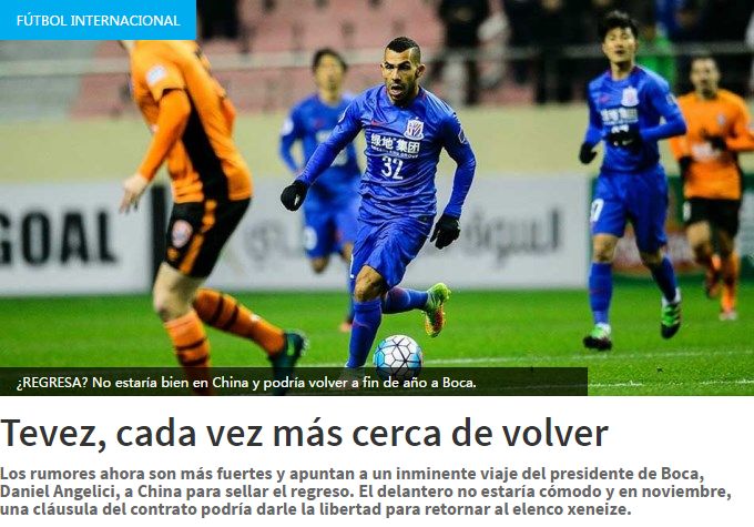 特维斯或在赛季末重回博卡